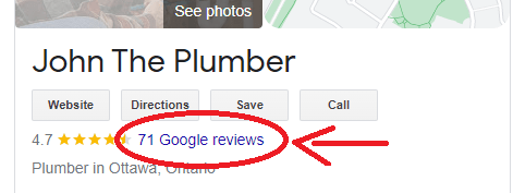 On the Right Side of the window, Click 'Google reviews'