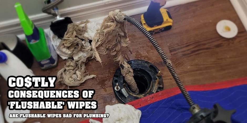 are flushable wipes bad for plumbing